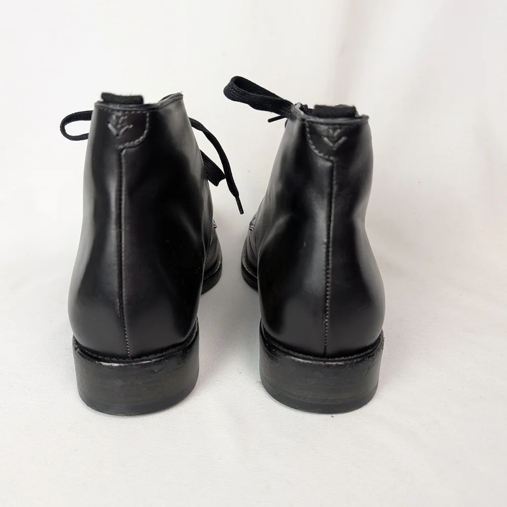 John Varvatos Leather Lace Up Ankle Boots